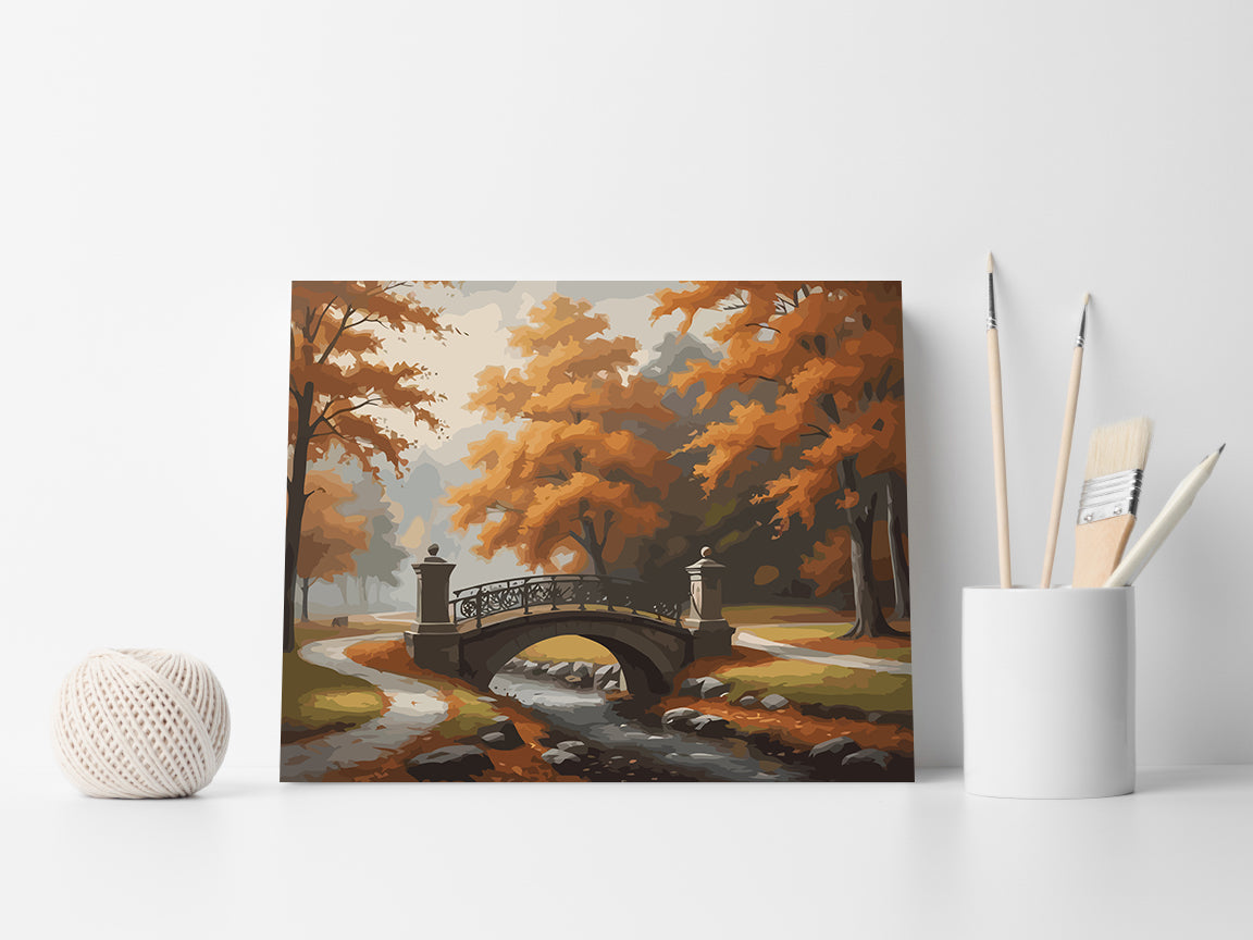 Set Pictură pe numere – Peisaj de Toamnă 6072