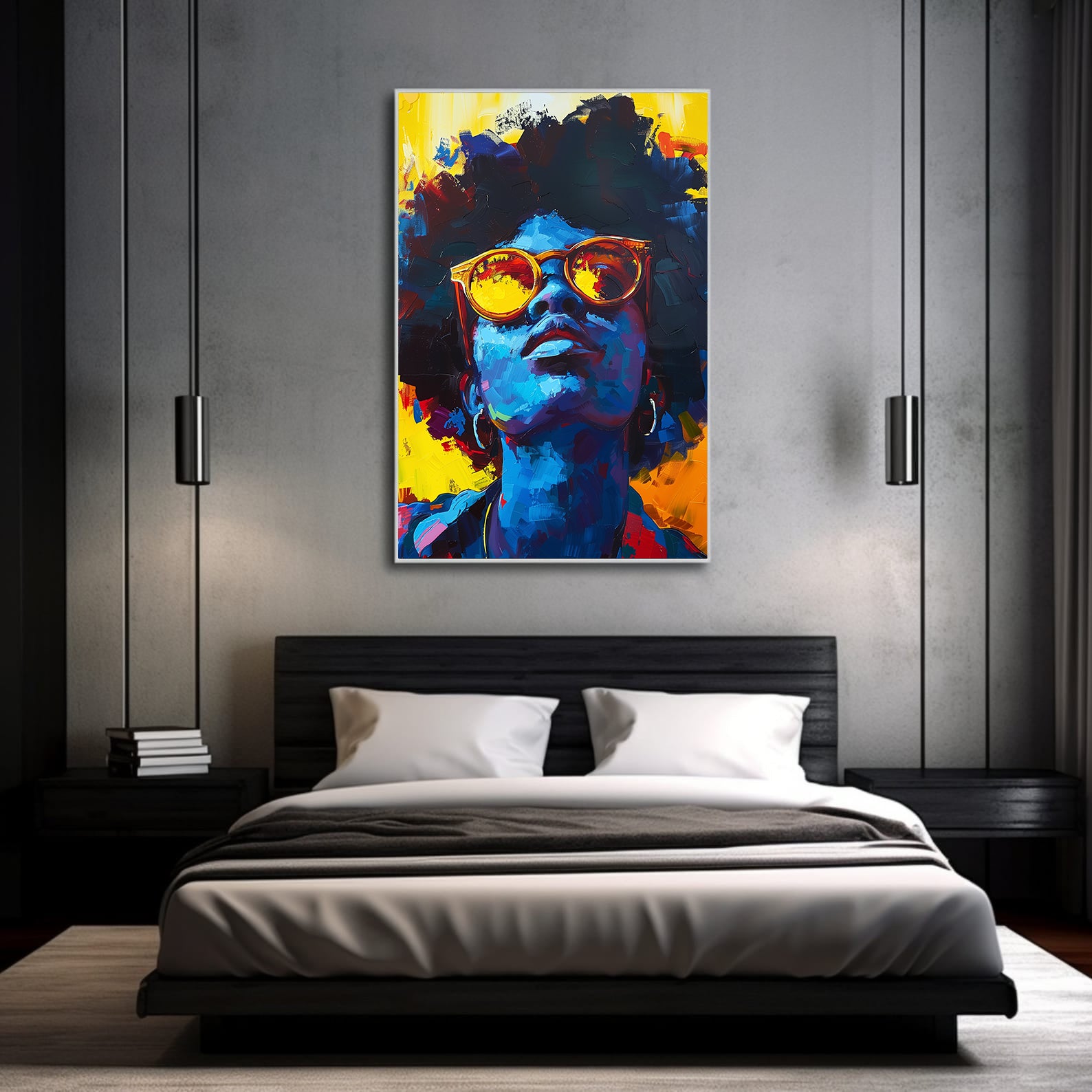Tablou Canvas - Portret Femeie Cu Ochelari