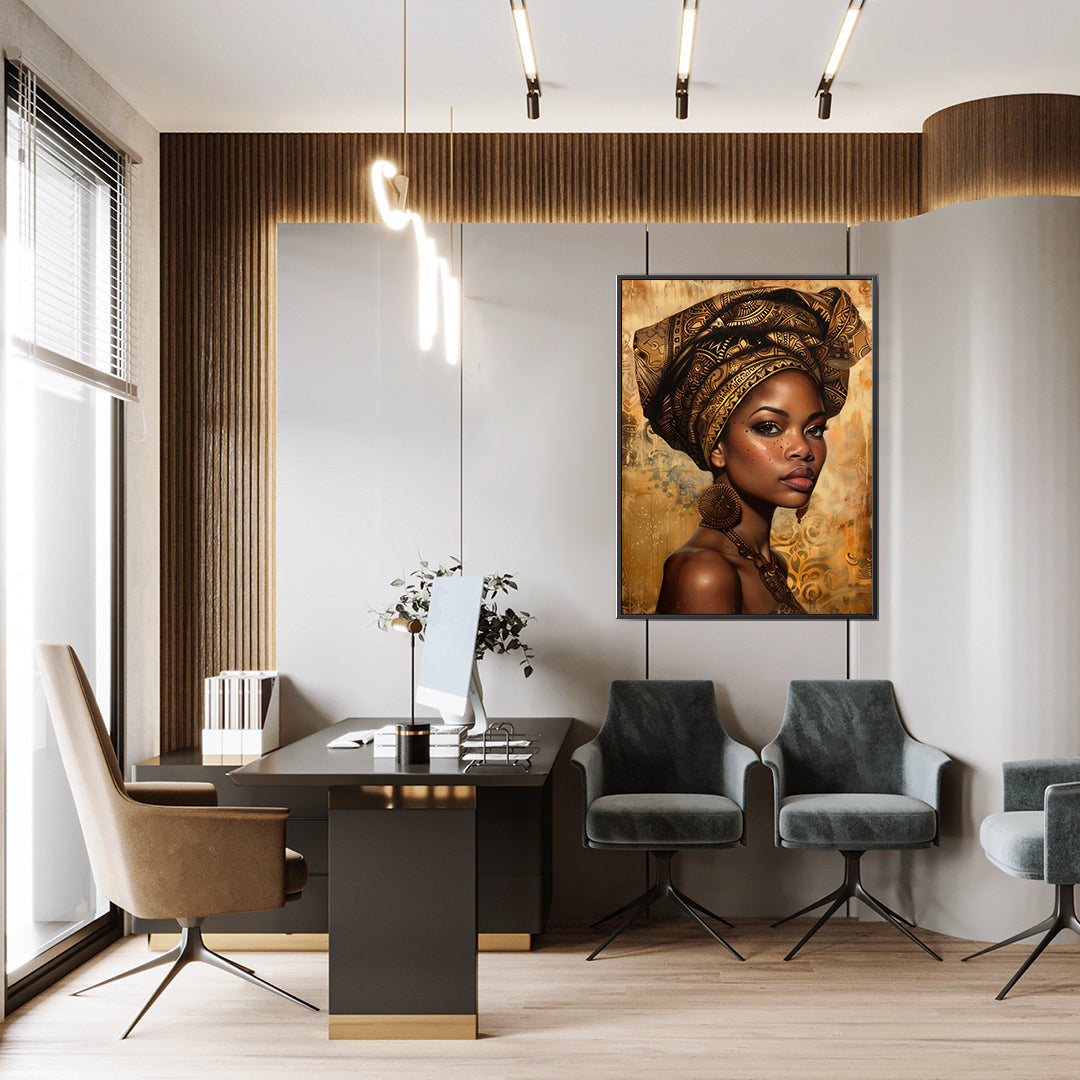 Tablou Canvas - Portret Femeie Africană