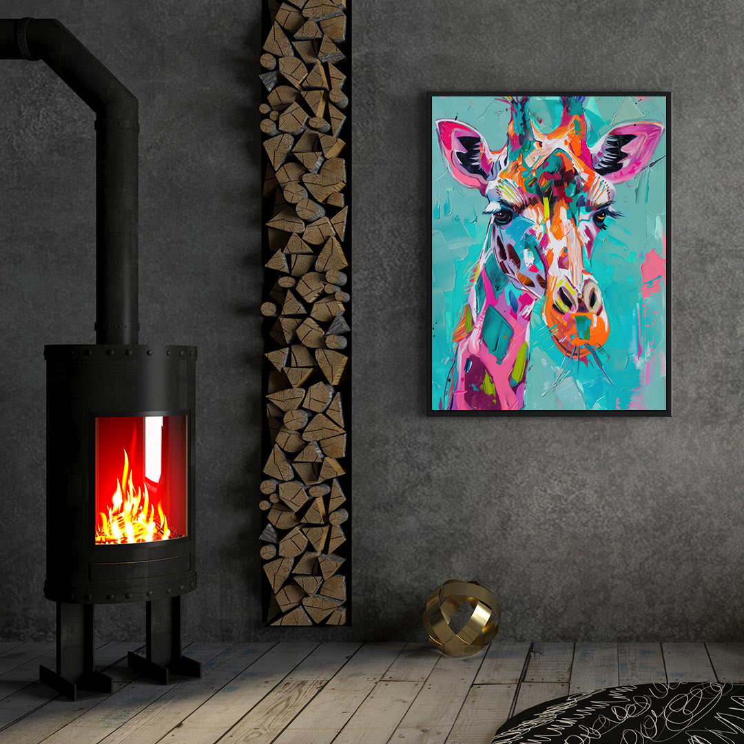 Peinture sur toile - Bougie allumée