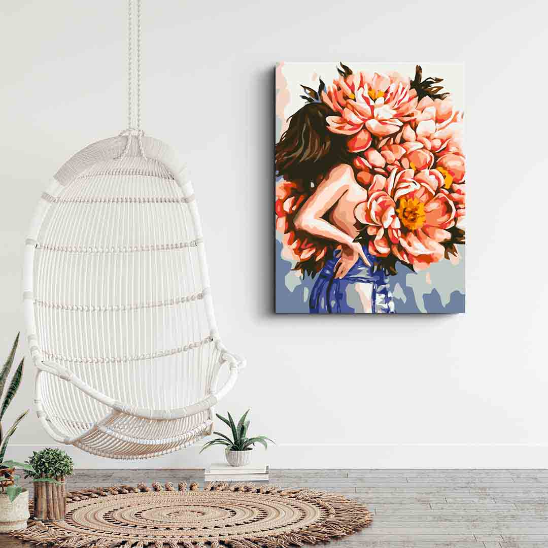 Malen nach Zahlen - Blumenkopf 4074