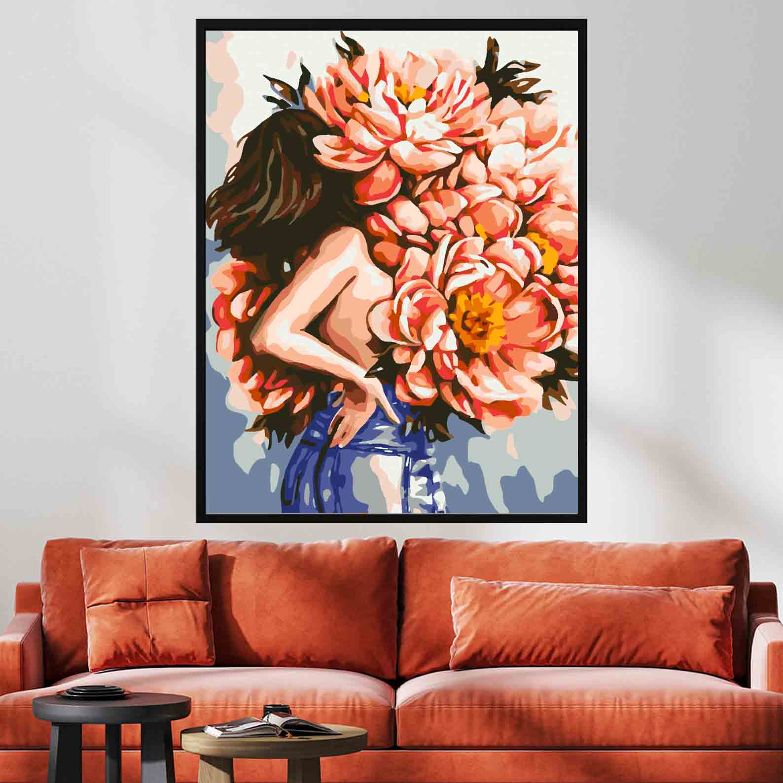 Malen nach Zahlen - Blumenkopf 4074