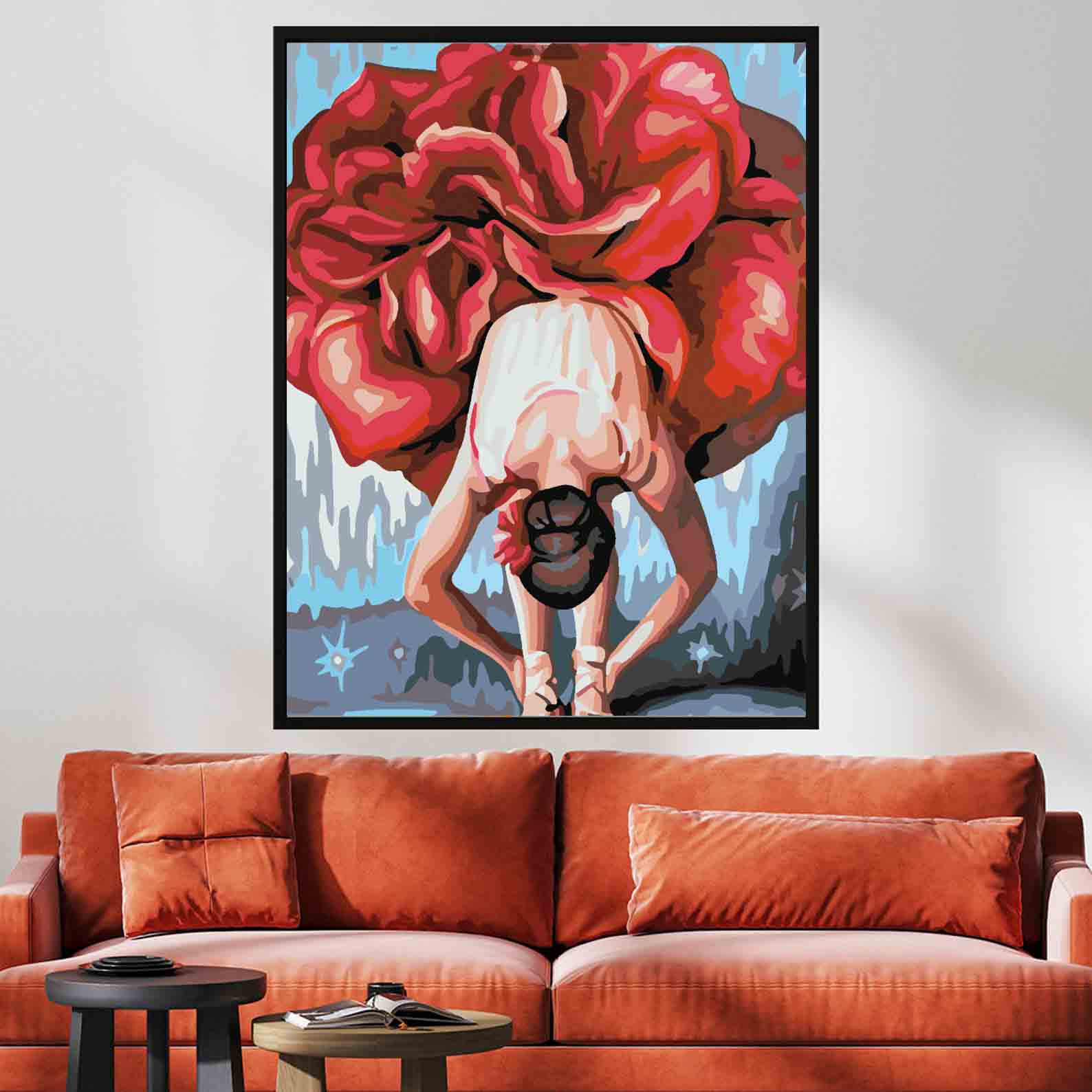 Malen nach Zahlen - Blumenkopf 4075