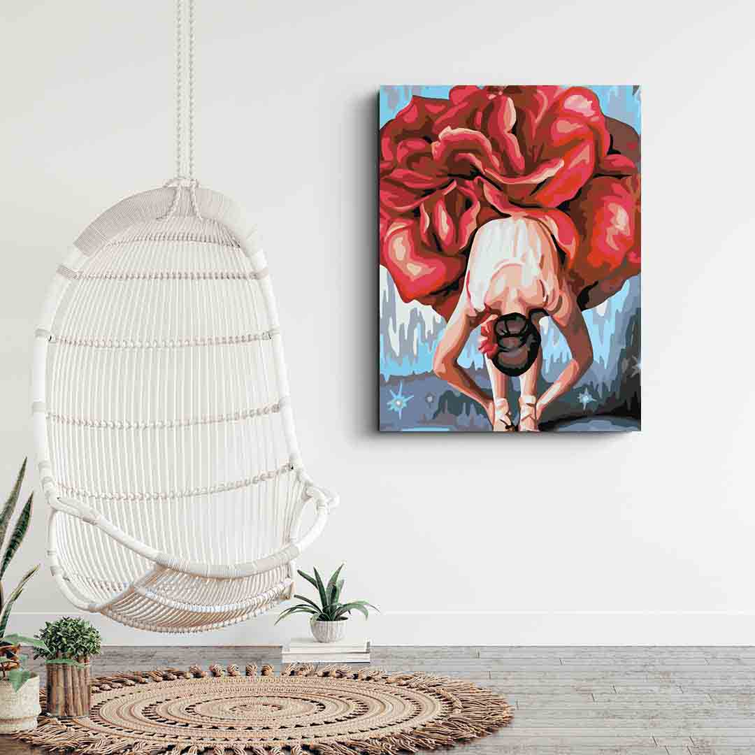 Malen nach Zahlen - Blumenkopf 4075