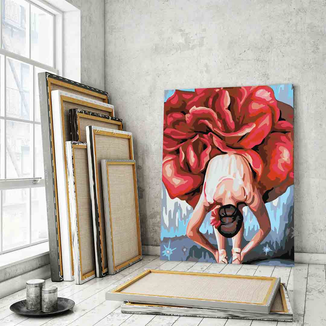 Malen nach Zahlen - Blumenkopf 4075