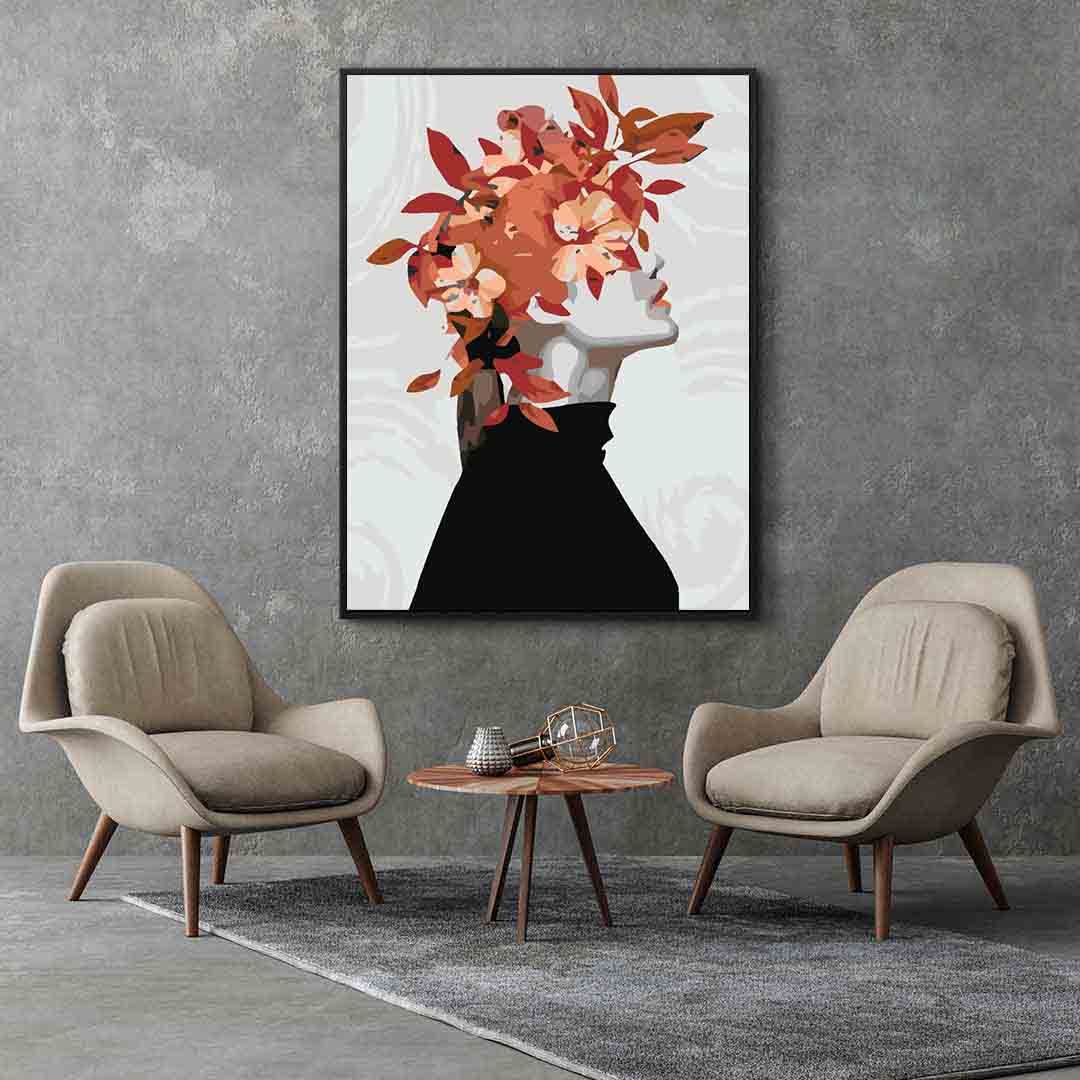 Peinture par numéros - Tête florale 4081