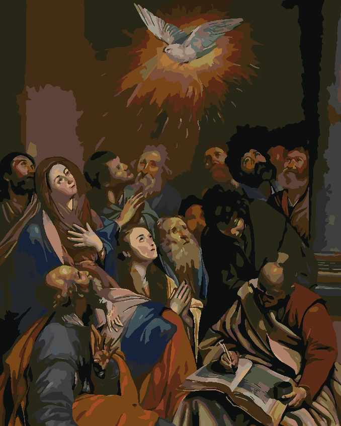 Peinture par numéros - La Descente du Saint-Esprit 4177