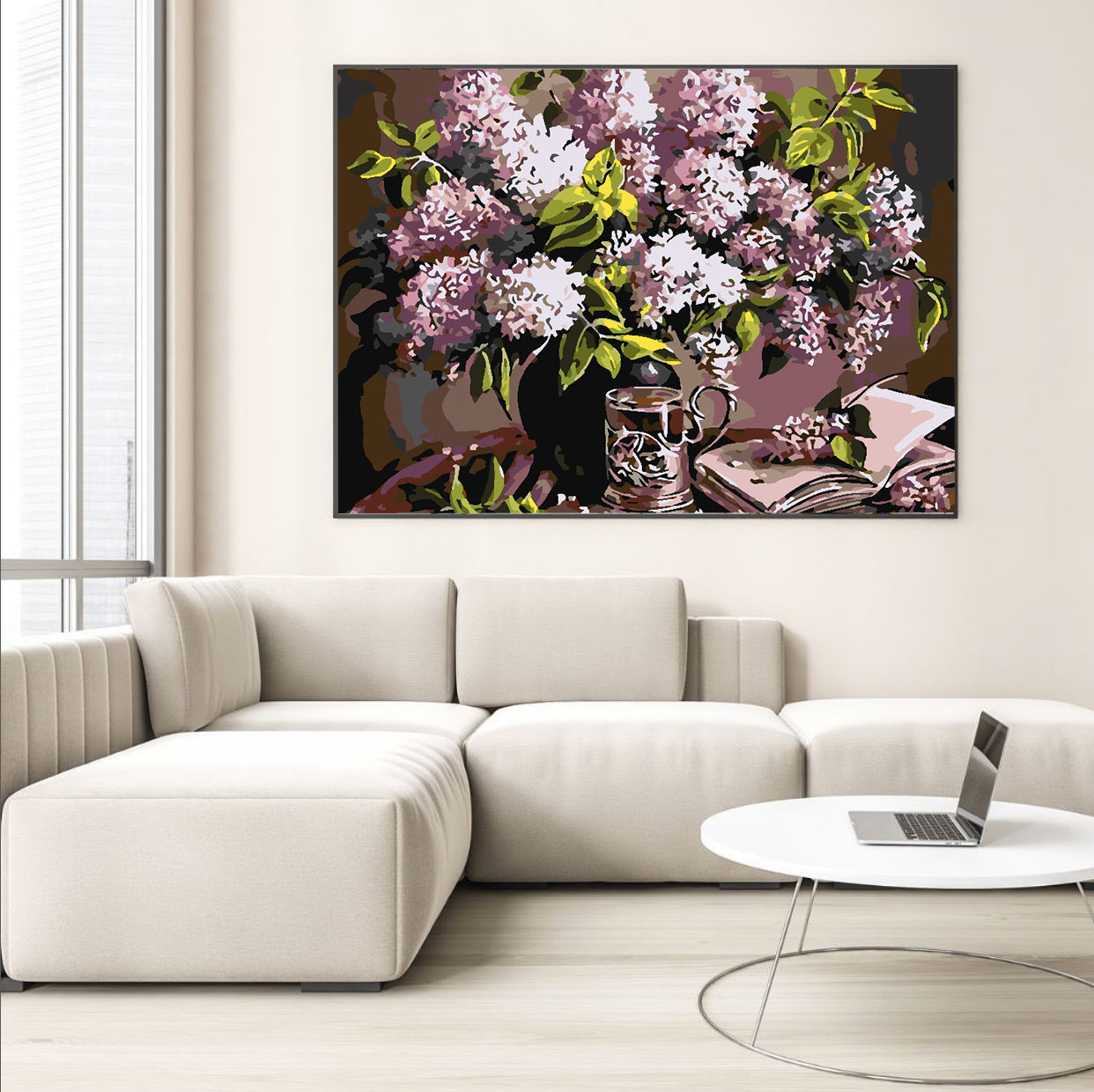 Peinture par numéros - Fleurs dans un vase 4217