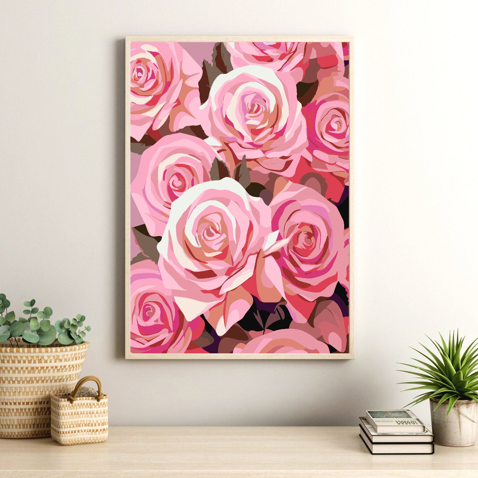 Peinture par numéros - Roses roses 4316