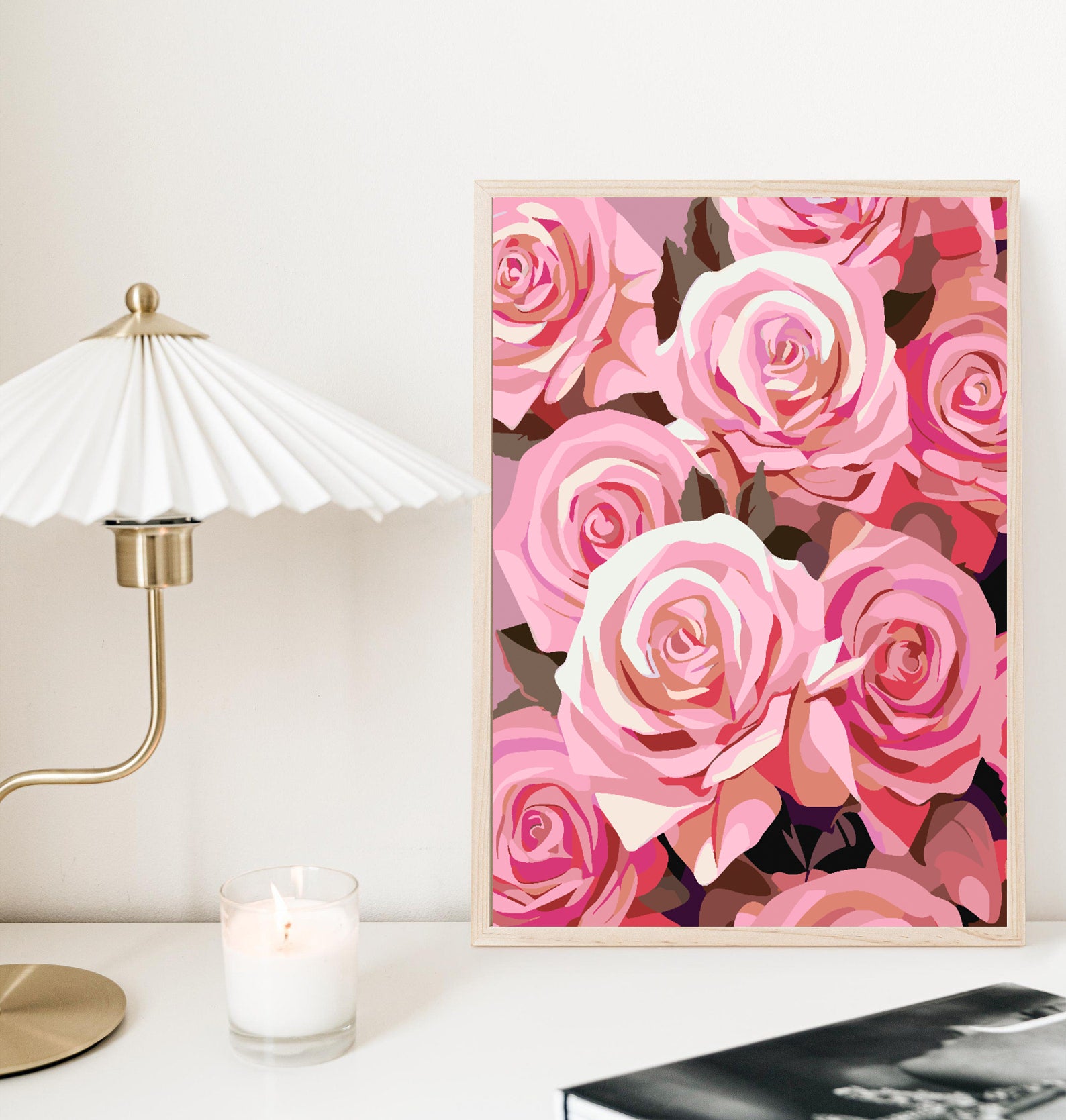 Peinture par numéros - Roses roses 4316