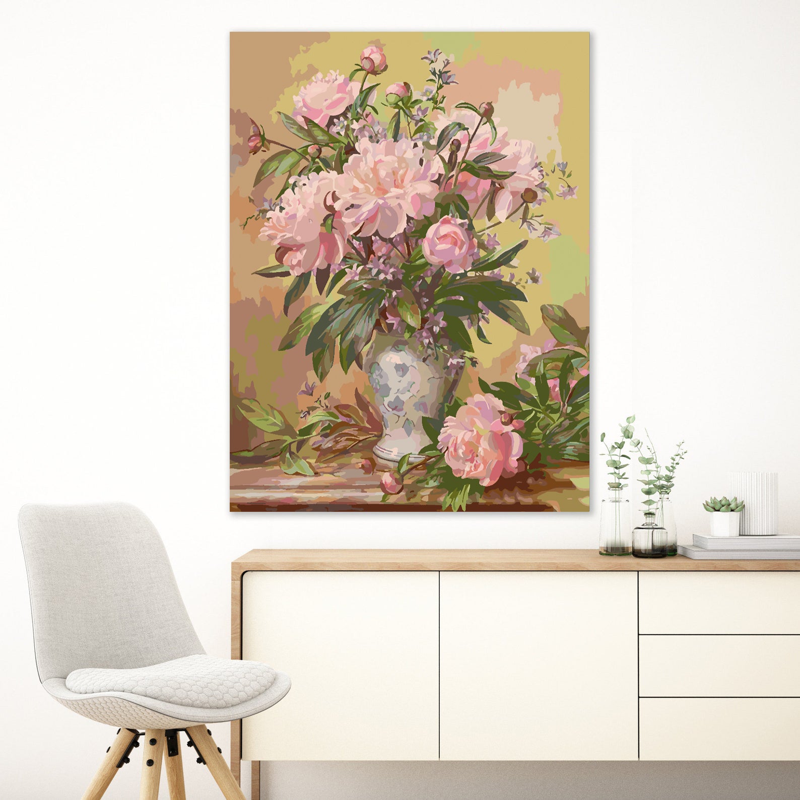Malen nach Zahlen - Blumen in einer Vase 4331