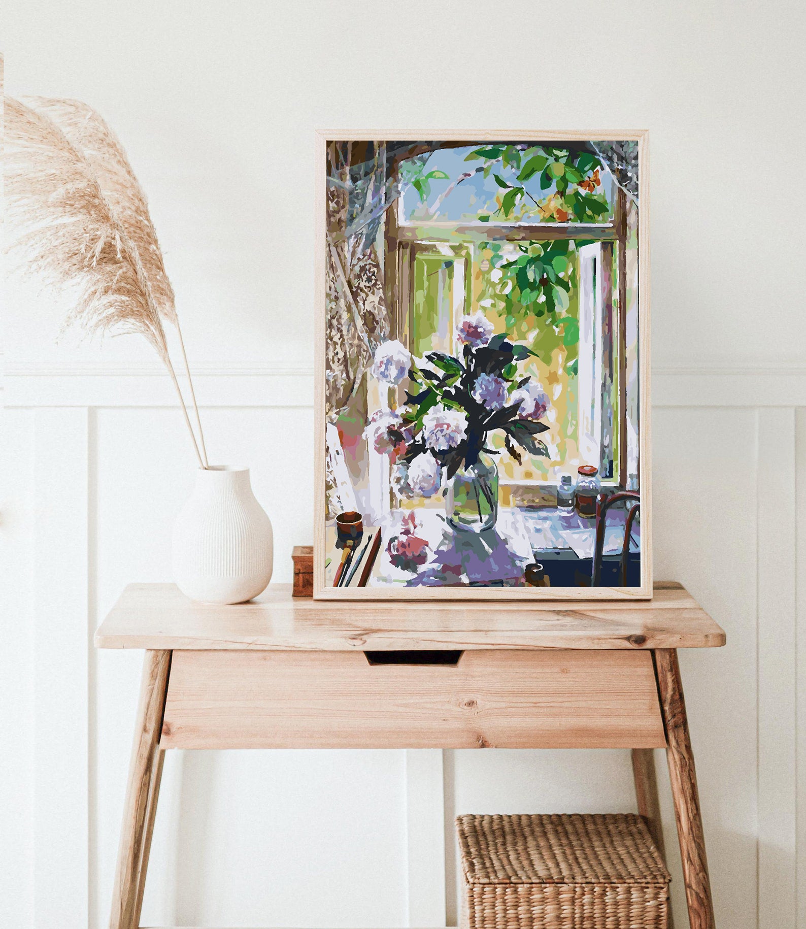 Peinture par numéros - Fleurs dans un vase 4355