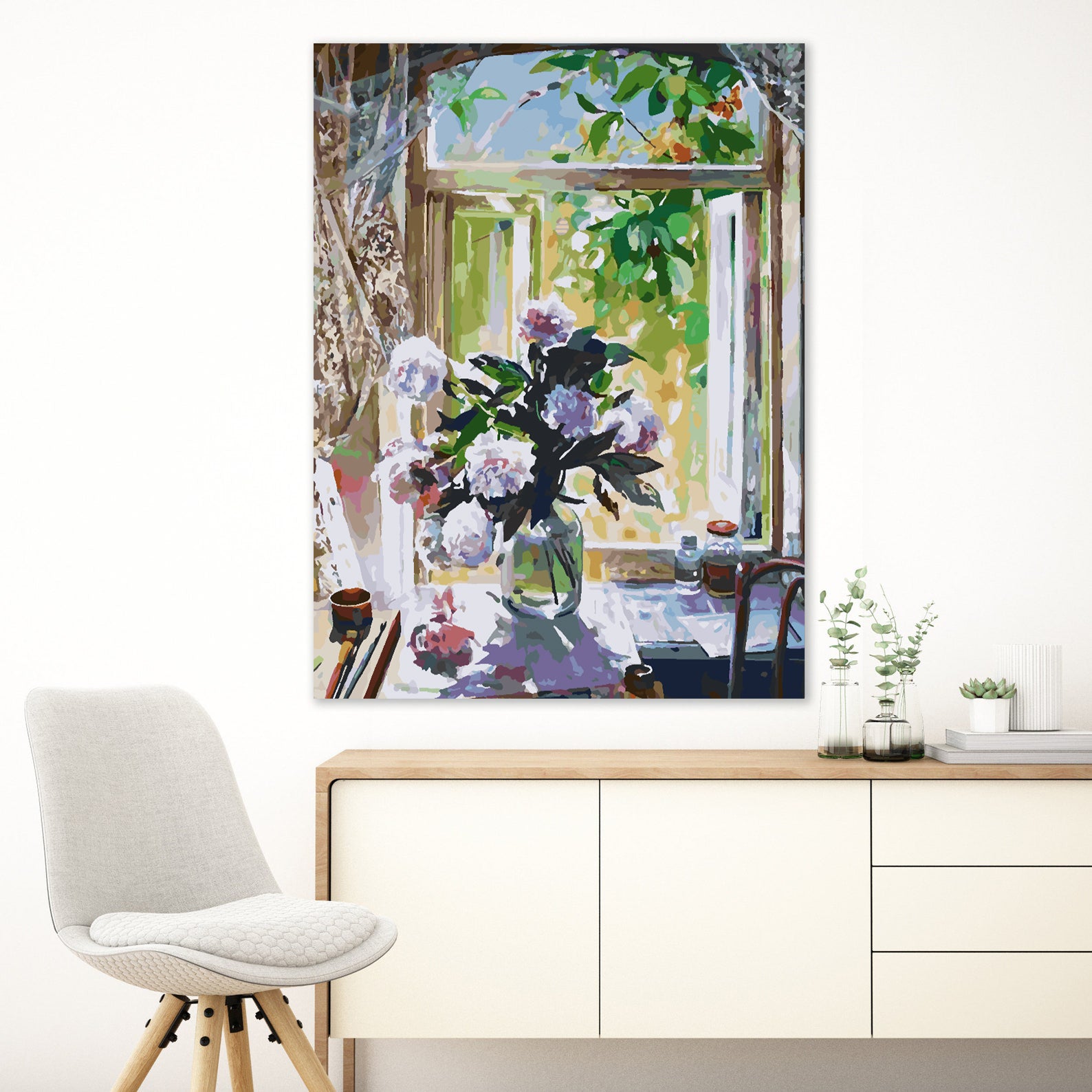 Peinture par numéros - Fleurs dans un vase 4355