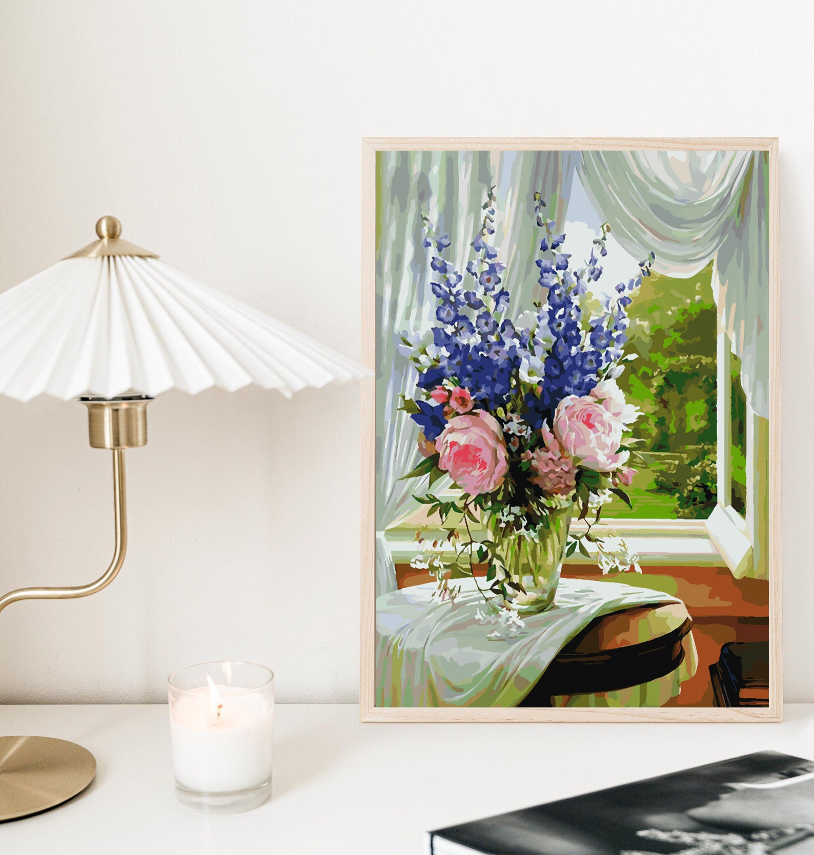 Peinture par numéros - Fleurs dans un vase 4372