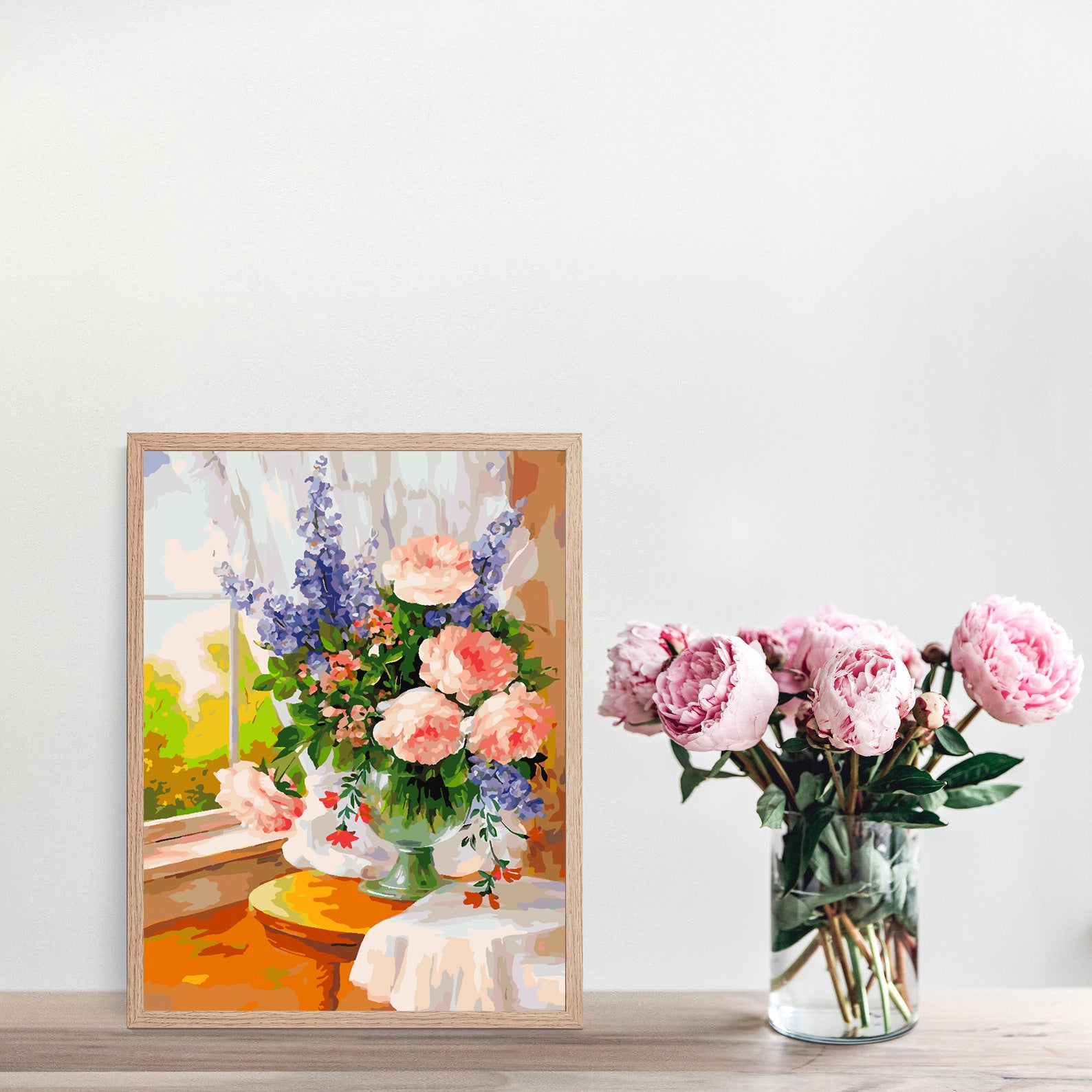 Peinture par numéros - Fleurs dans un vase 4376