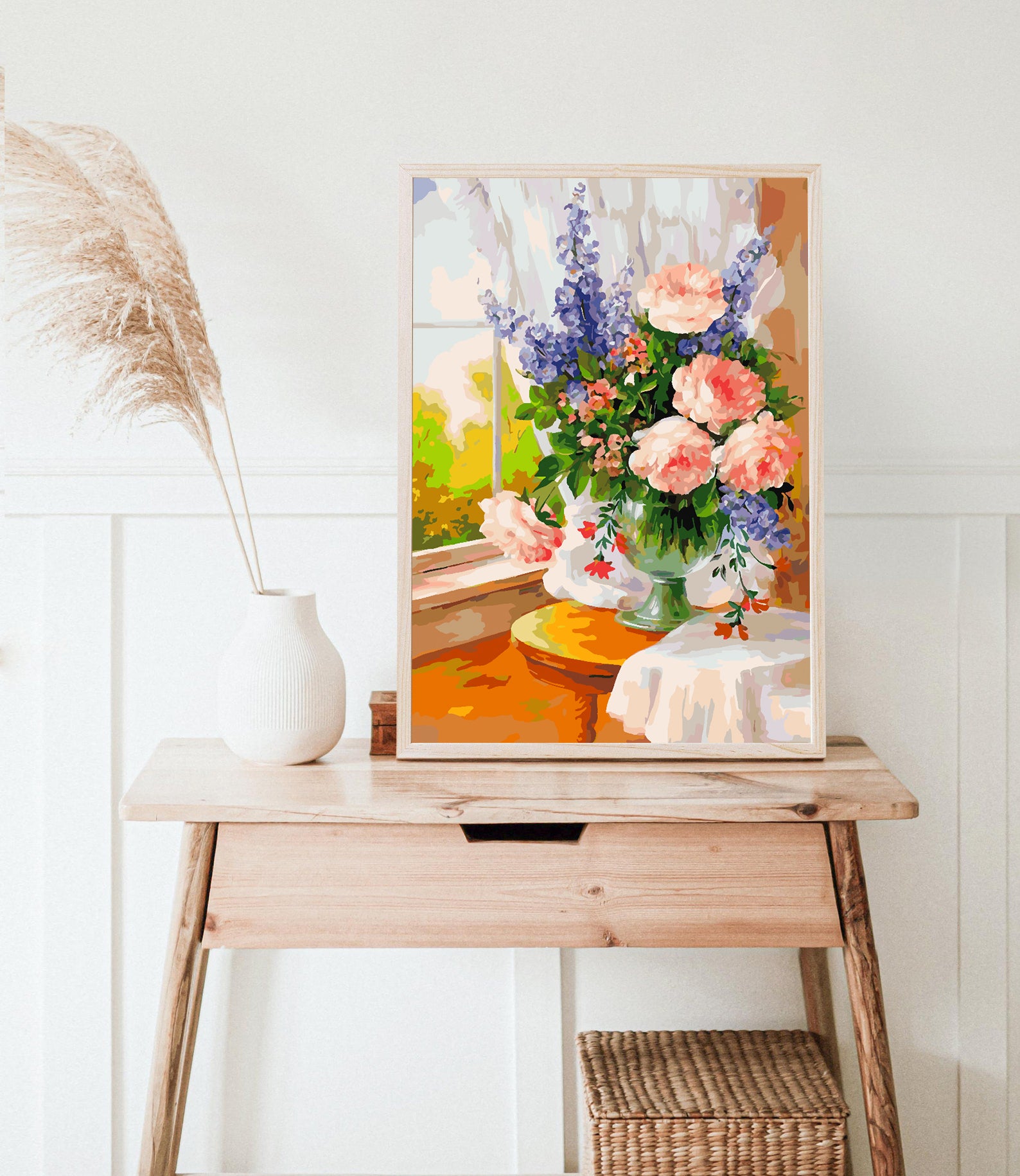 Peinture par numéros - Fleurs dans un vase 4376