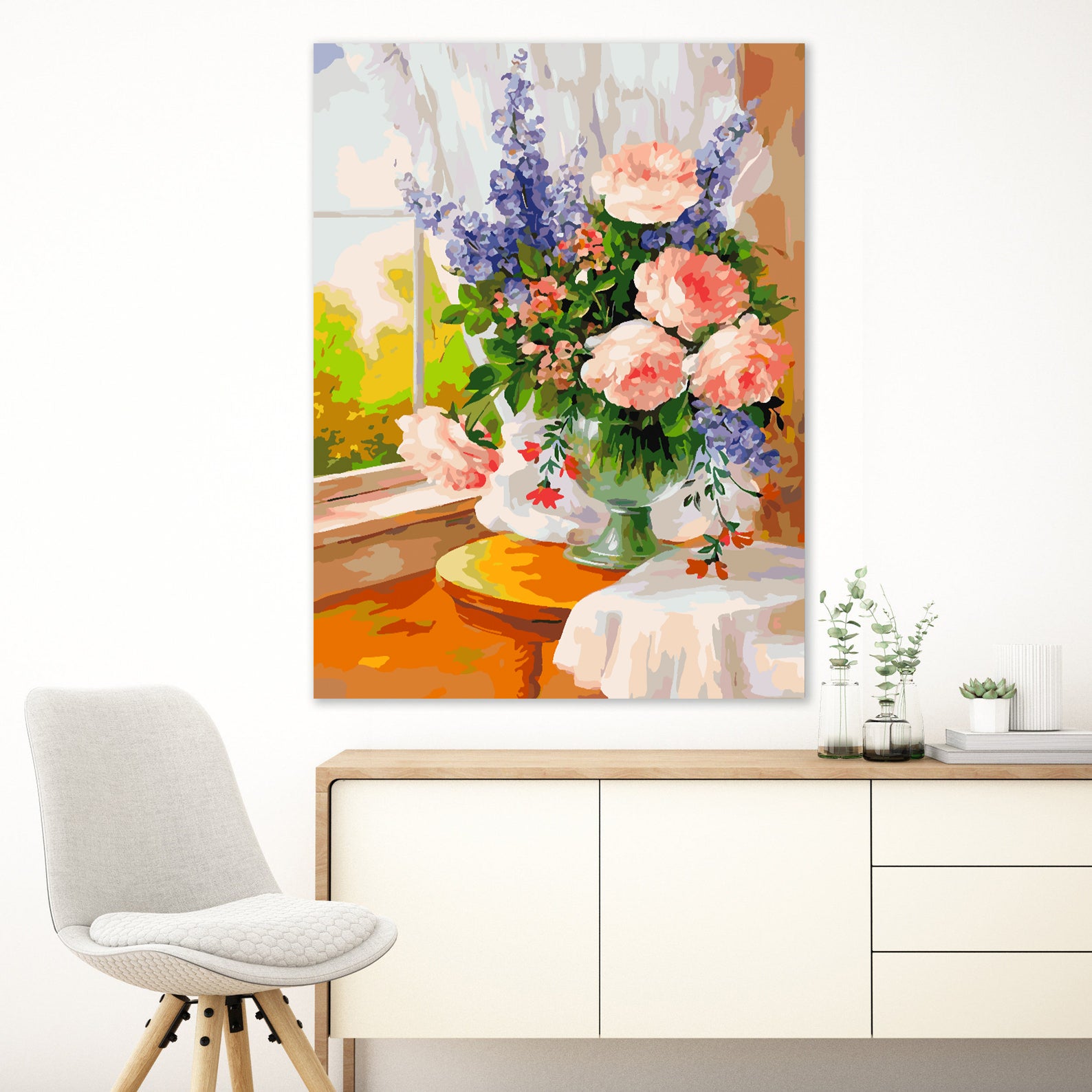 Peinture par numéros - Fleurs dans un vase 4376