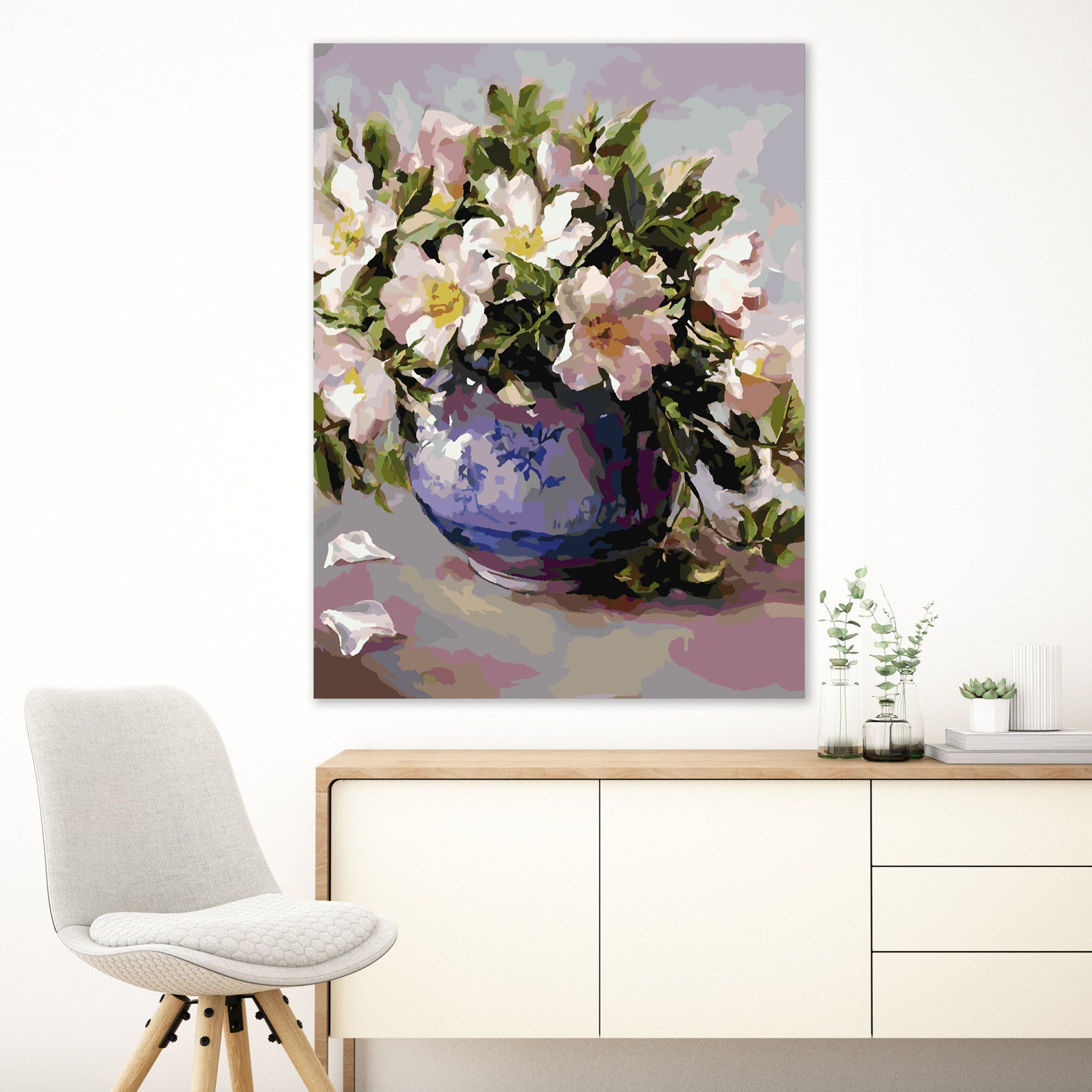 Peinture par numéros - Fleurs dans un vase 4382