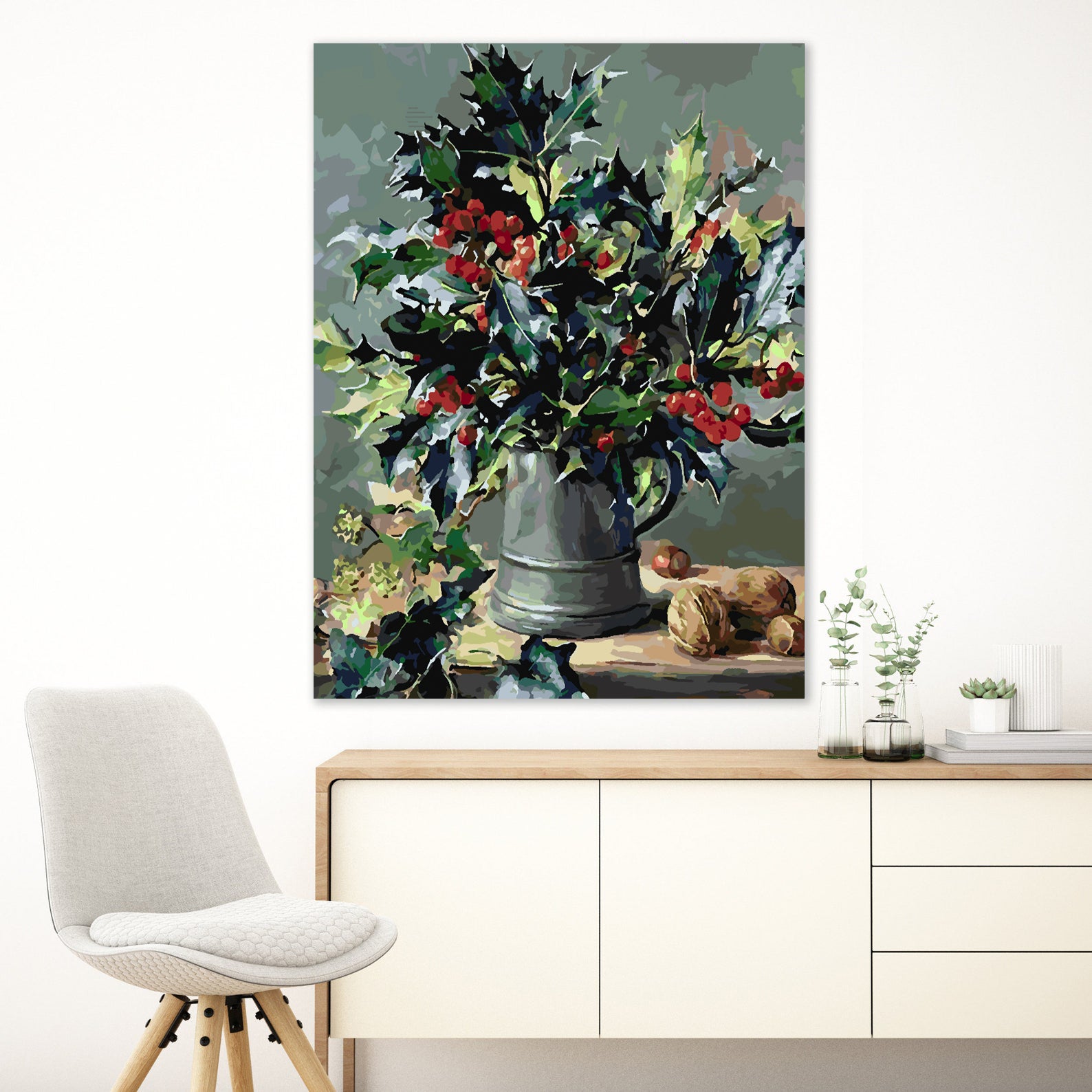 Peinture par numéros - Fleurs dans un vase 4387