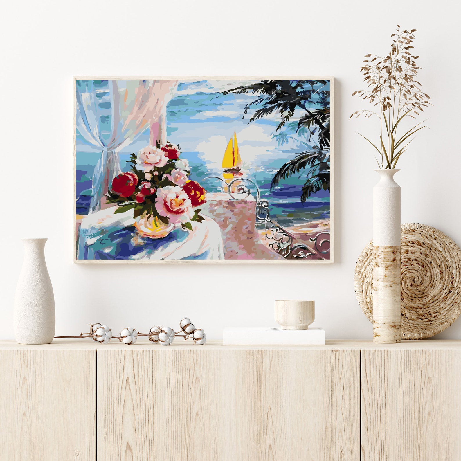 Malen nach Zahlen - Blumen in einer Vase 4394
