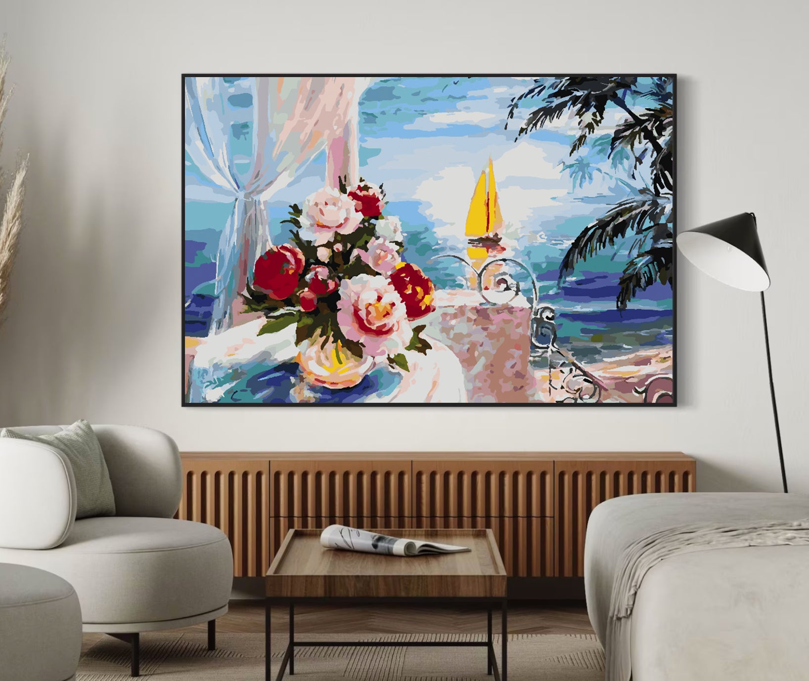 Malen nach Zahlen - Blumen in einer Vase 4394