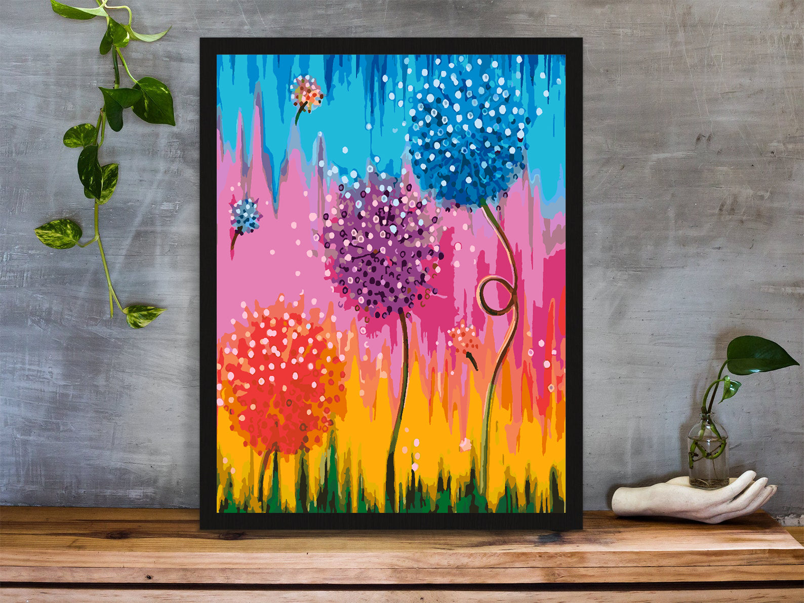 Peinture par numéros - Fleurs 4439