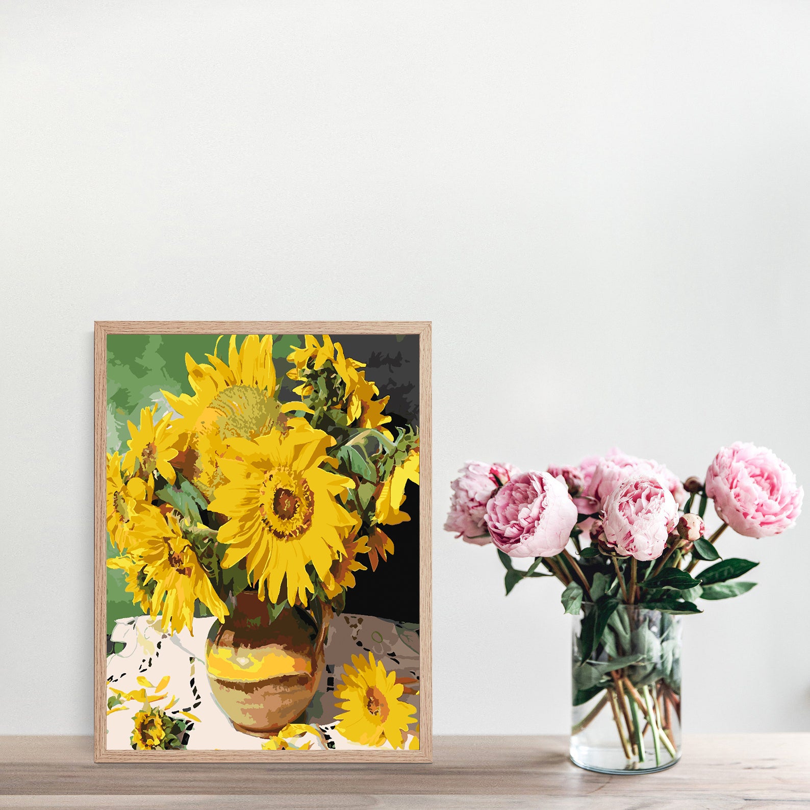 Peinture par numéros - Fleurs jaunes 4441