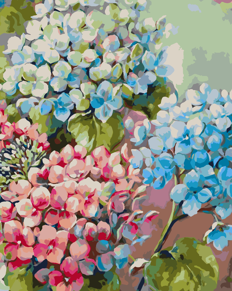 Peinture par numéros - Fleurs 4462
