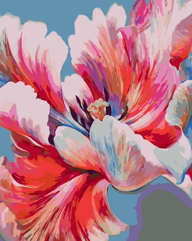 Peinture par numéros - Fleurs 4464