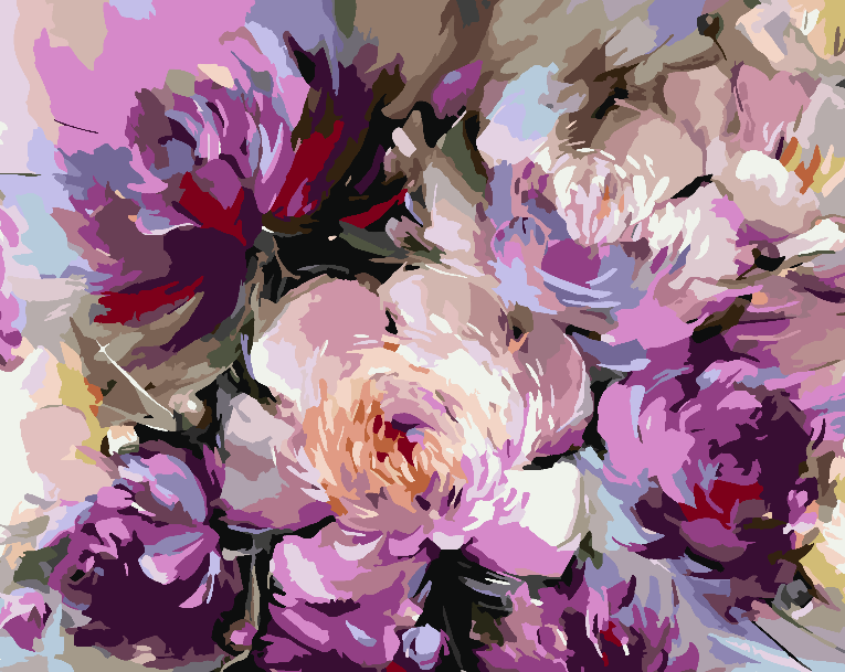 Peinture par numéros - Fleurs 4471