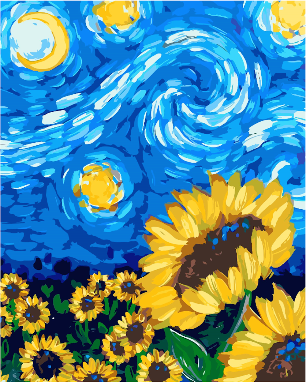 Peinture par numéros - Tournesol 4495