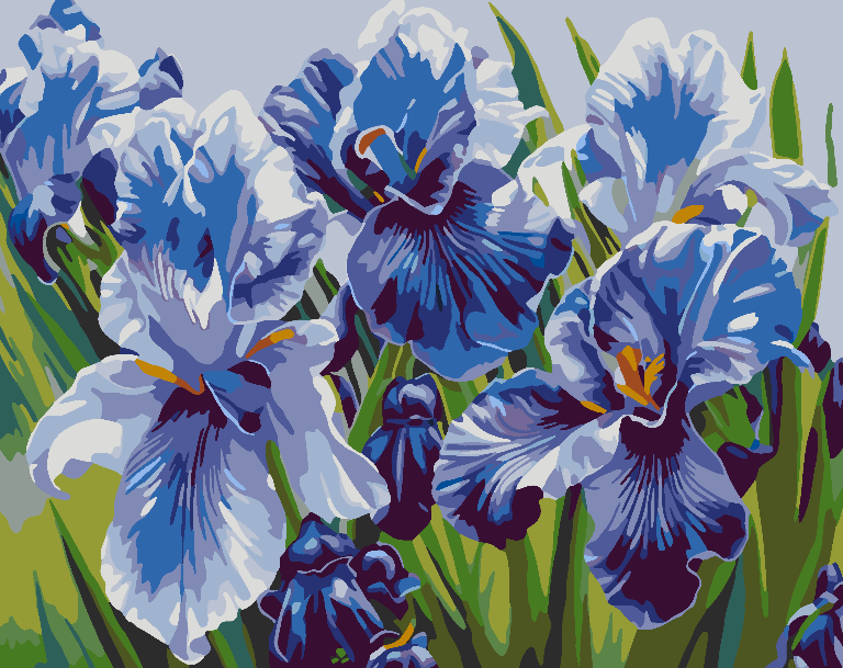 Peinture par numéros - Fleurs violettes 4514