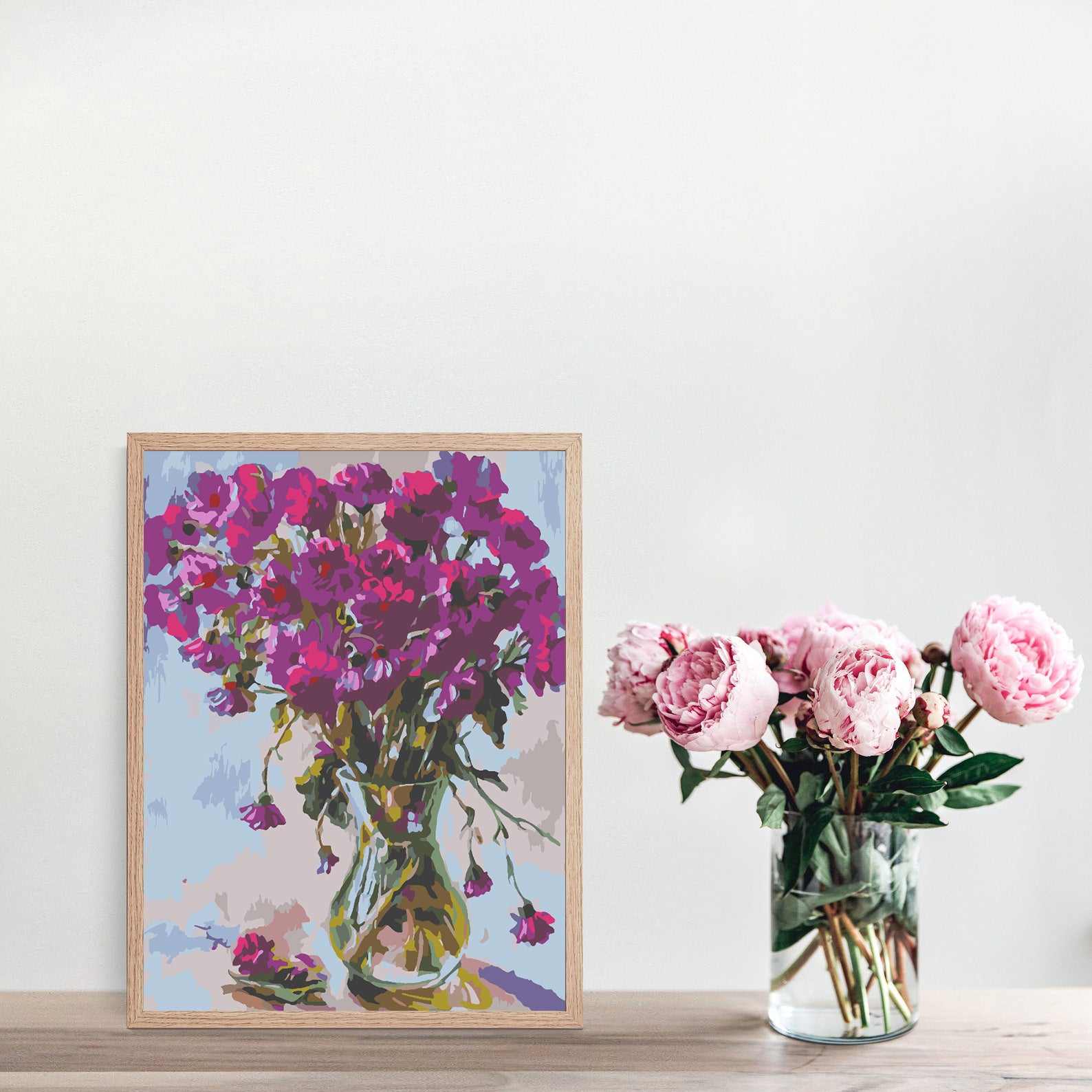 Peinture par numéros - Fleurs dans un vase 4548