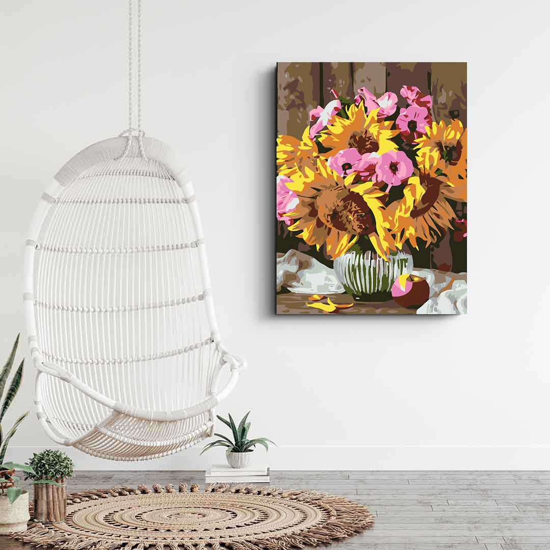 Peinture par numéros - Fleurs dans un vase 4654