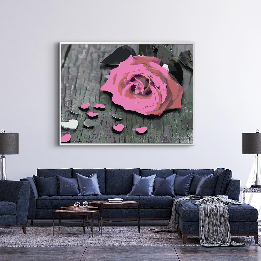 Peinture par numéros - Rose rose 4715