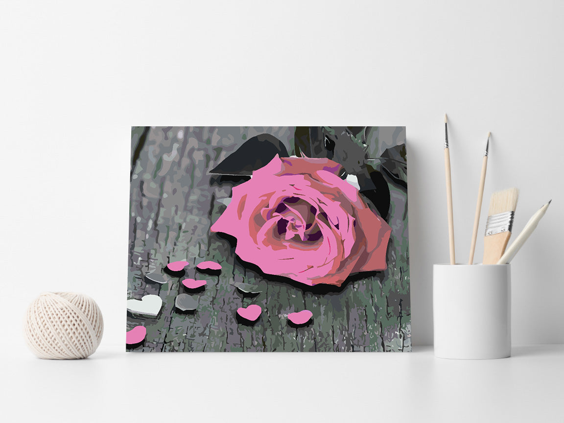 Peinture par numéros - Rose rose 4715