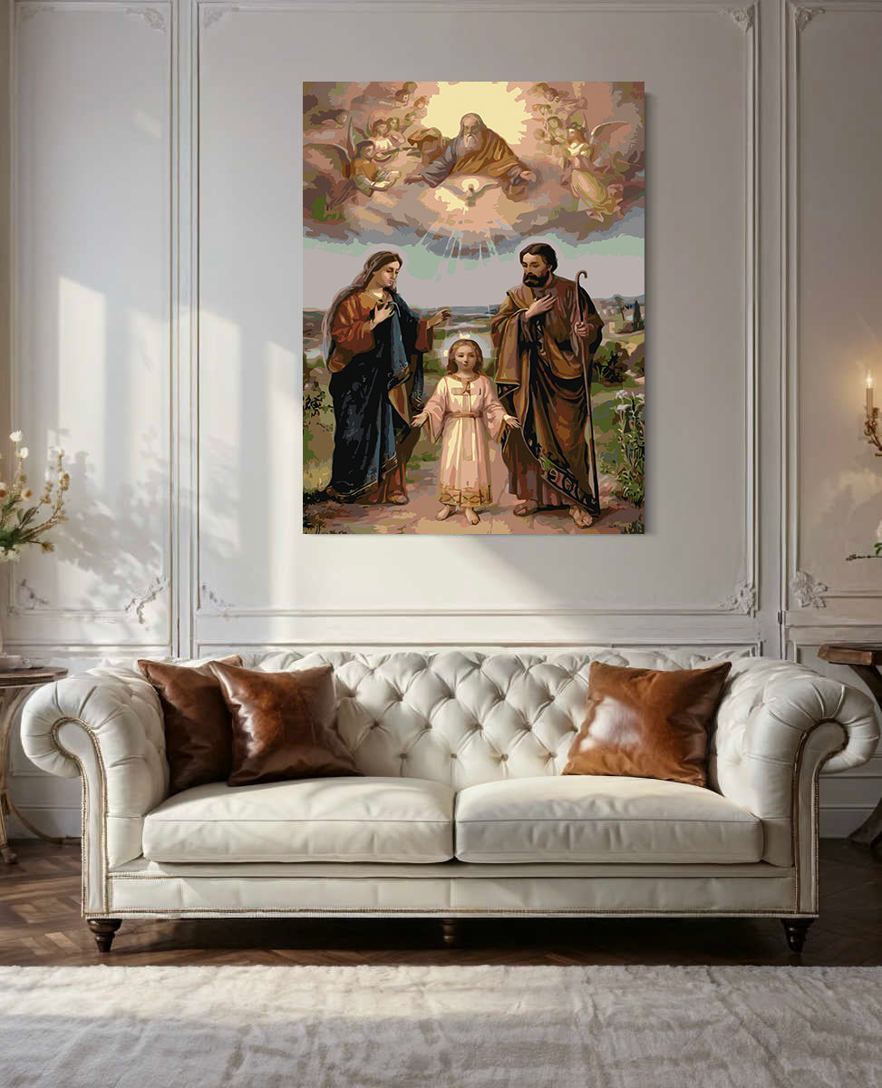 Set Pictură pe numere – Familia Sfântă 4725