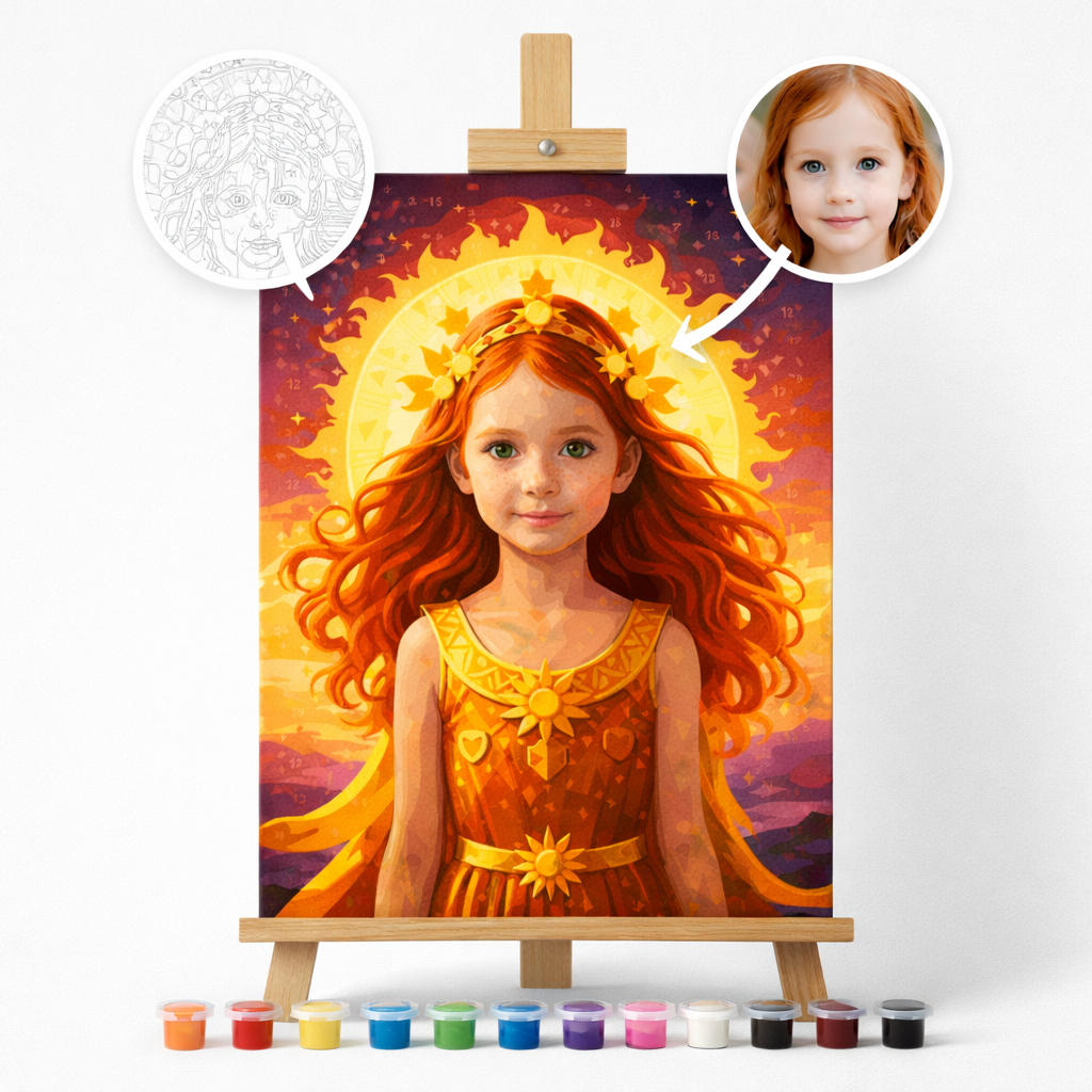 Pictura Personalizata pe Numere – The Girl of The Sun