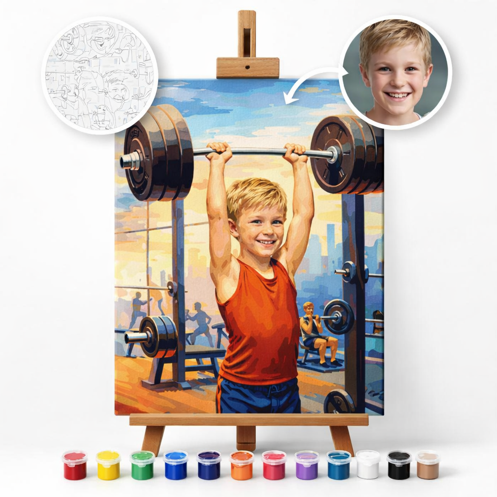 Pictura Personalizata pe Numere – Little Hercules