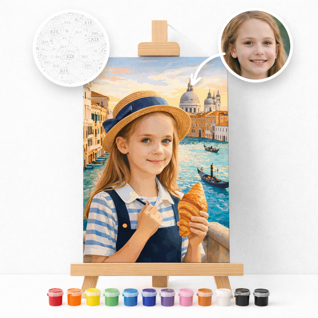 Pictura Personalizata pe Numere – Croissant in Venetia