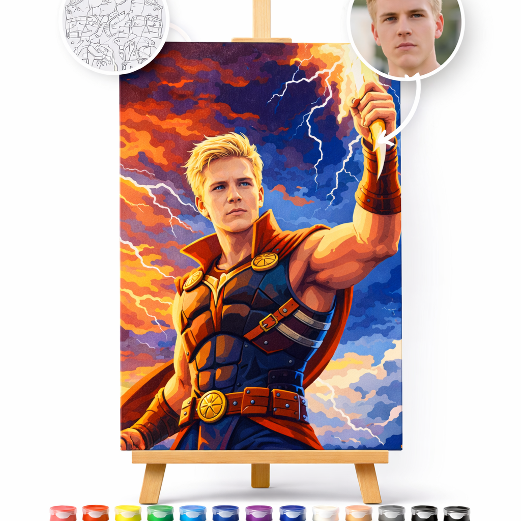 Pictura Personalizata pe Numere – Supereroul Marvel