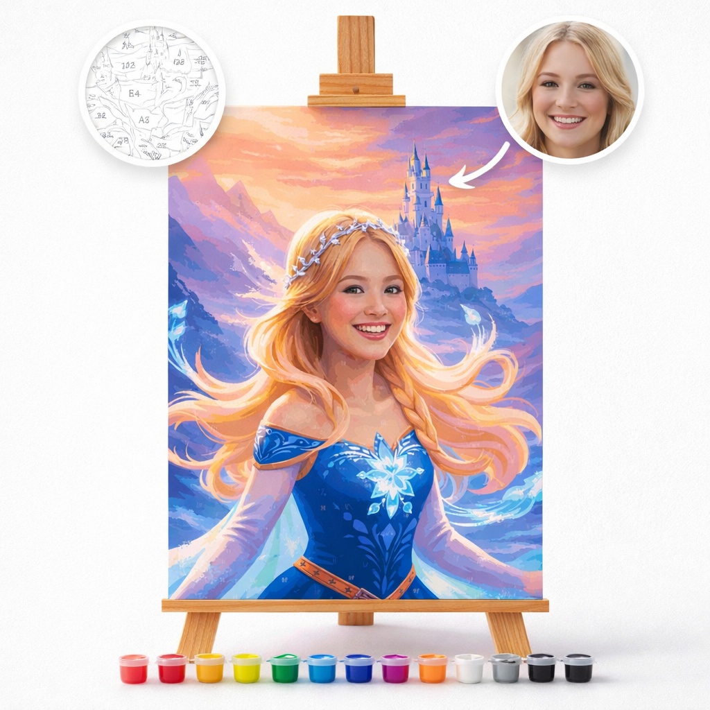 Pictura Personalizata pe Numere – Printesa Disney