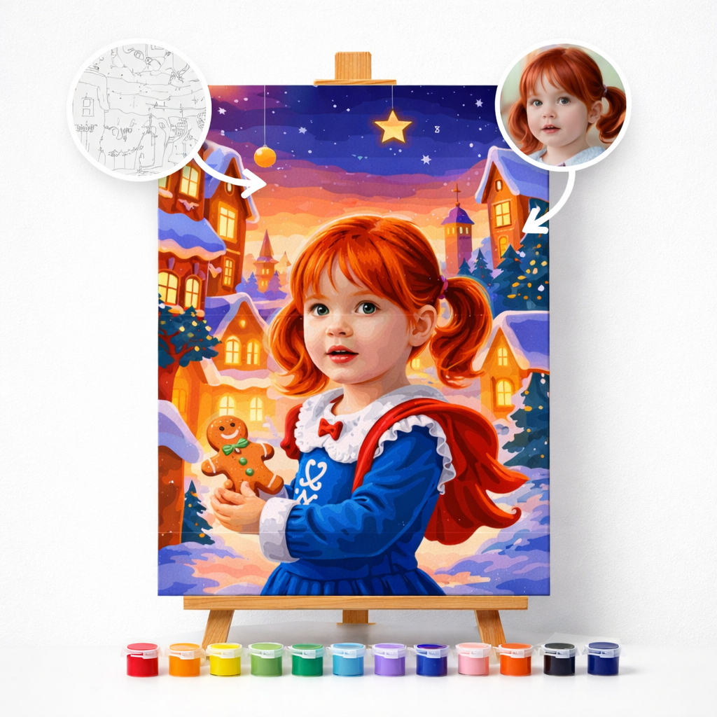 Pictura Personalizata pe Numere – Copilul Fericit