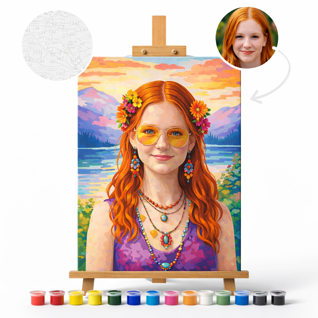 Pictura Personalizata pe Numere – Good Vibes Only