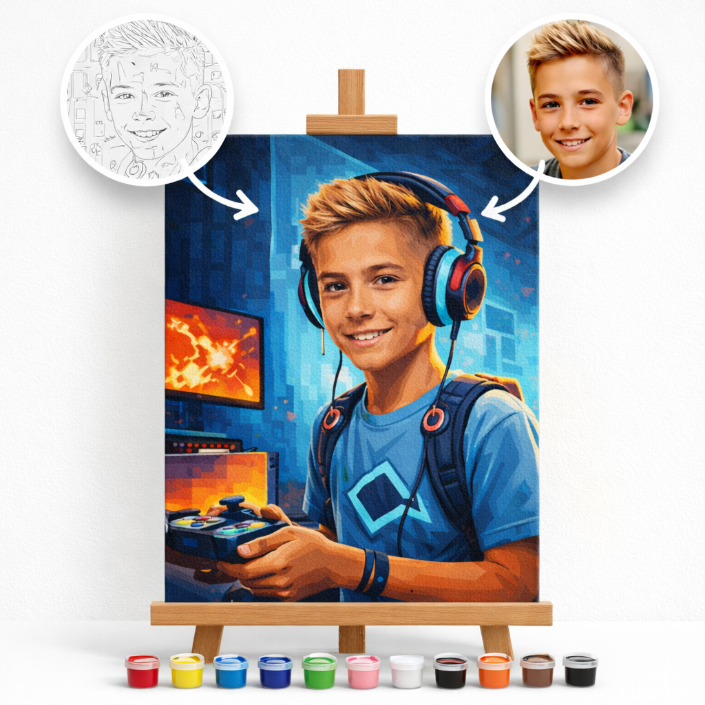 Pictura Personalizata pe Numere – Video Games for Life