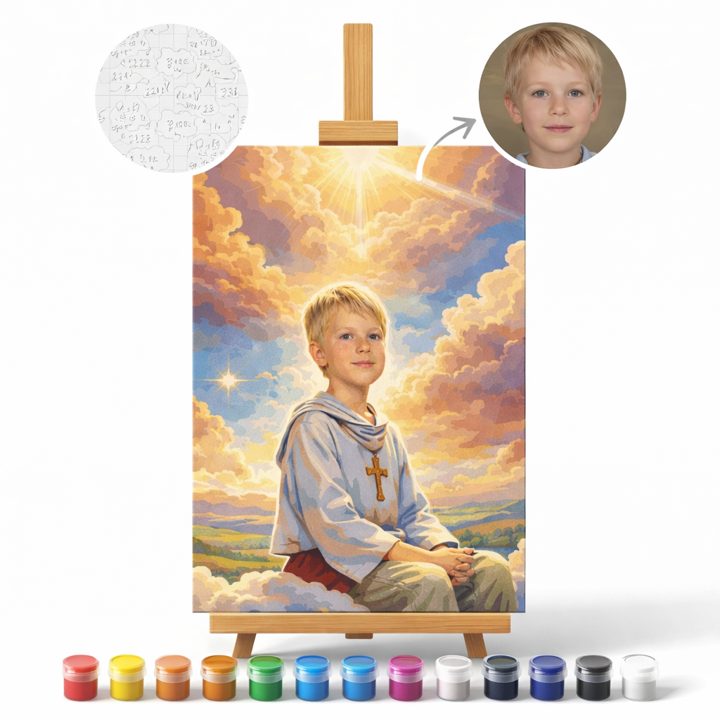 Pictura Personalizata pe Numere – Lumina Credintei