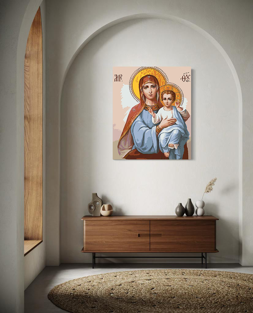 Set Pictură pe numere – Sfânta Maria Și Isus Hristos 6010