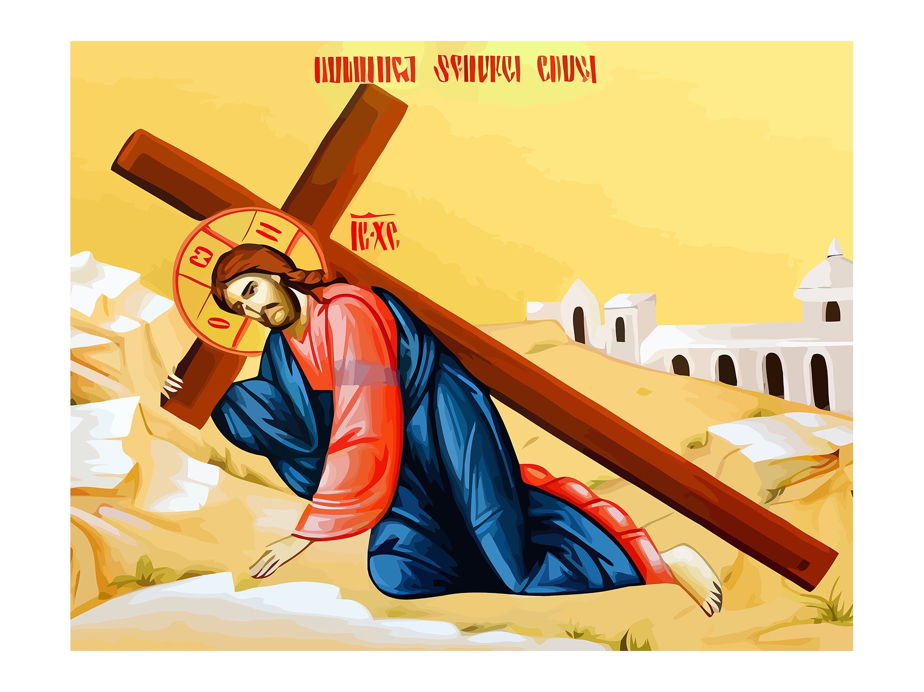 Set Pictură pe numere – Înălțarea Sfintei Cruce 6012