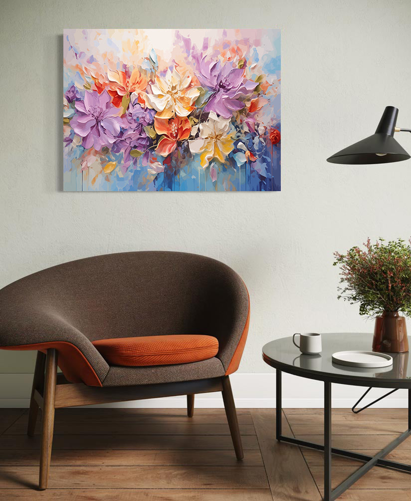 Pictura pe Numere - Flori Multicolore 6024