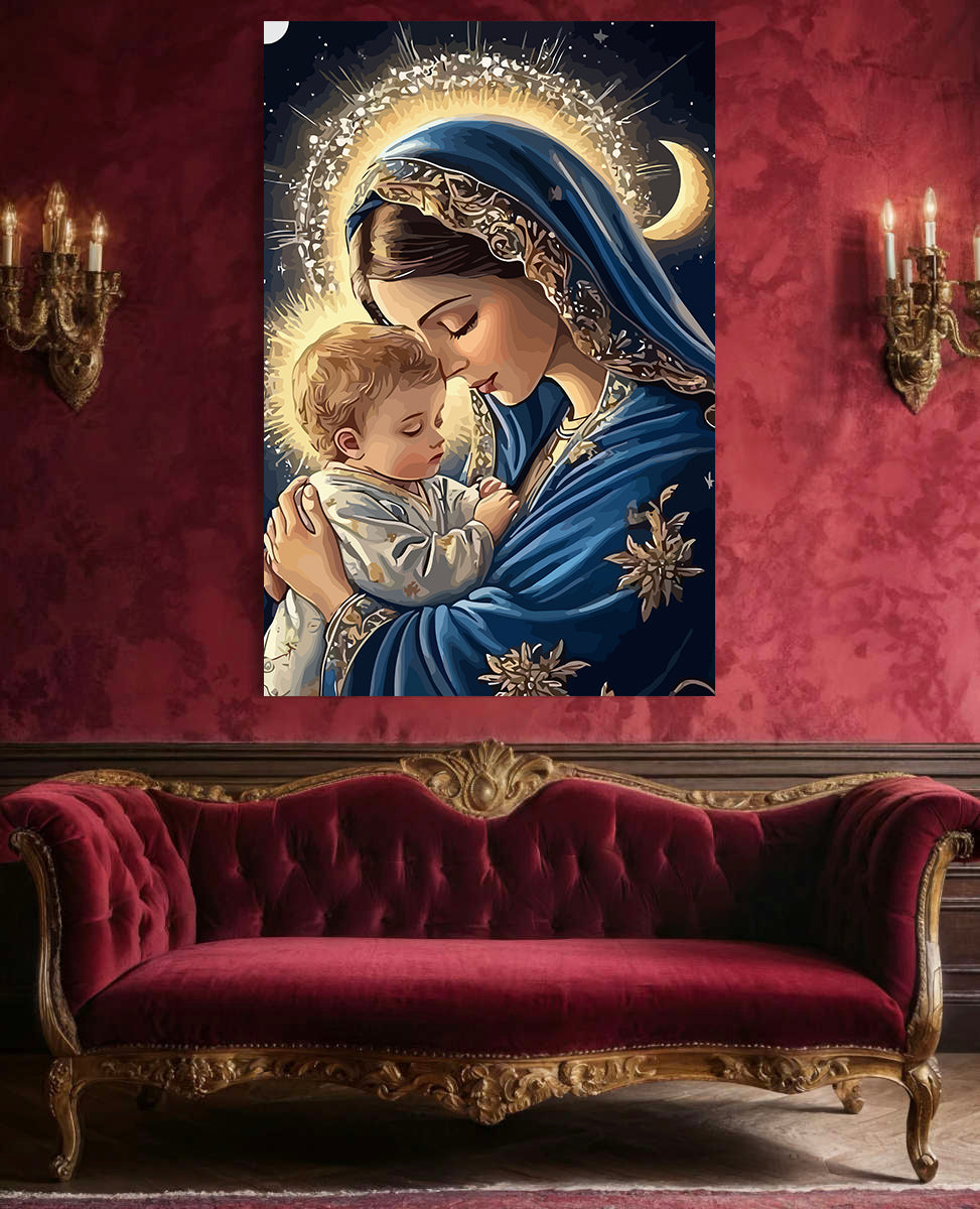 Set Pictură pe numere – Maica Domnului 6050